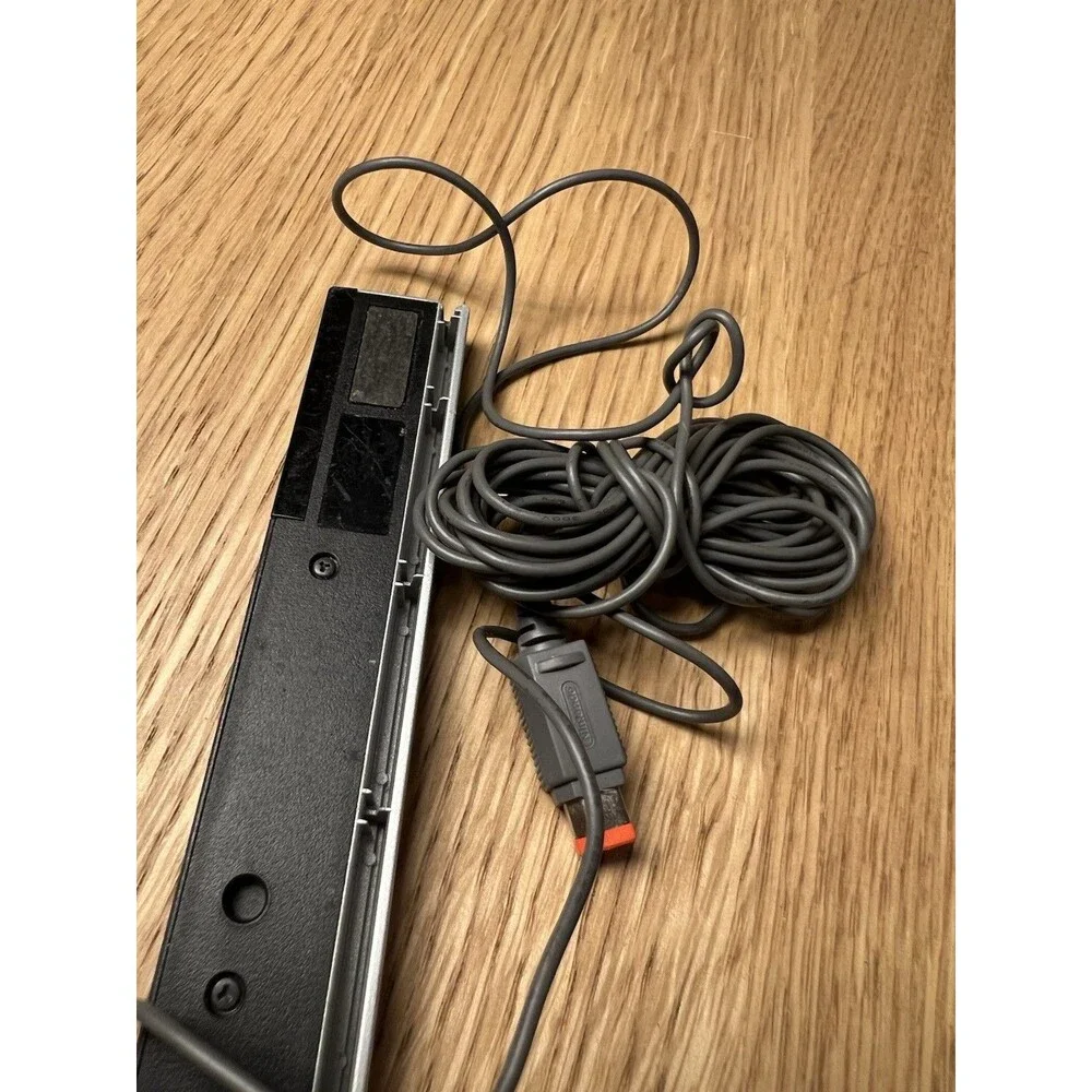 Nintendo Wii 2x Remote Controller , Nunchuck And Wii Sensor, 3x Case - UNTESTED